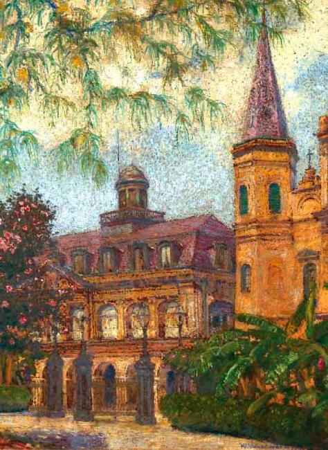 William Woodward Old Cabildo and Gateway to Jackson Square Germany oil painting art